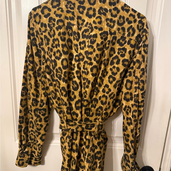 Lauren by Ralph Lauren Linen Leopard Print Button-Up Jacket size XL - Picture 7 of 11